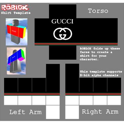 gucci shirt roblox template.